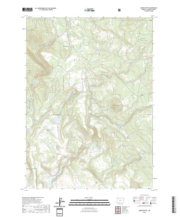 USGS Topographic Map – Rodeo Butte