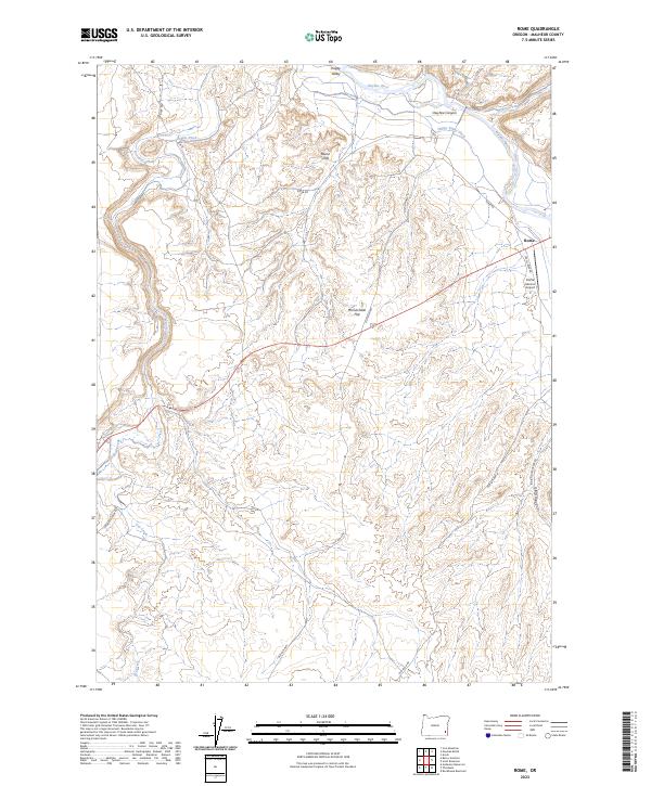 USGS Topographic Map – Rome