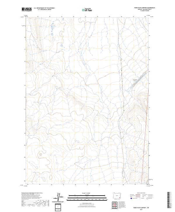 2023 Map of Rome State Airport, 2023 Print