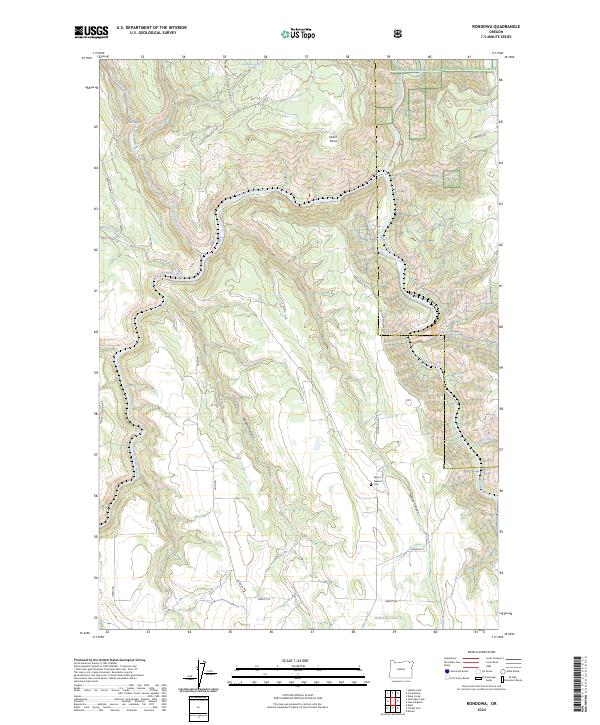 USGS Topographic Map – Rondowa