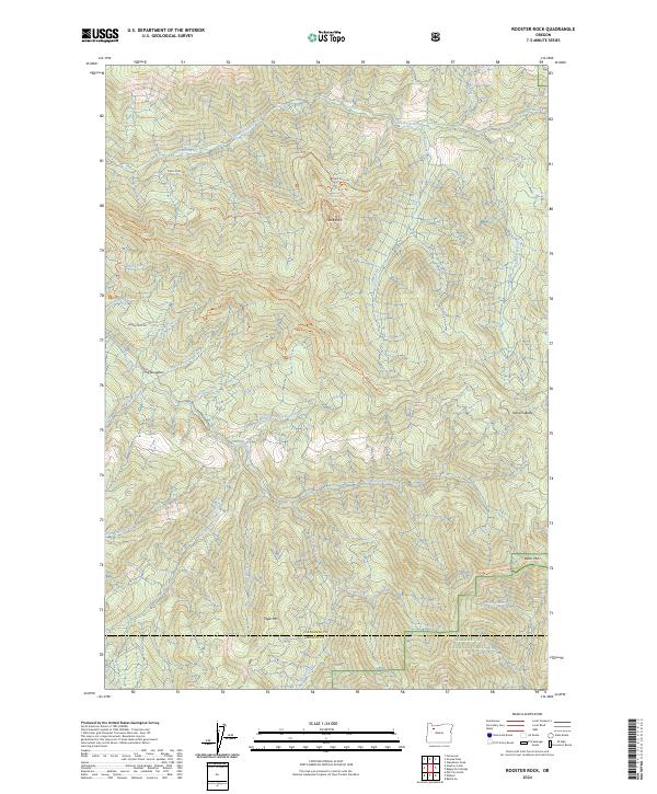 USGS Topographic Map – Rooster Rock