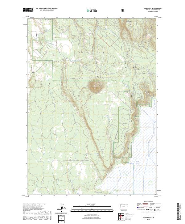 USGS Topographic Map – Round Butte