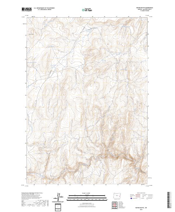USGS Topographic Map – Rufino Butte