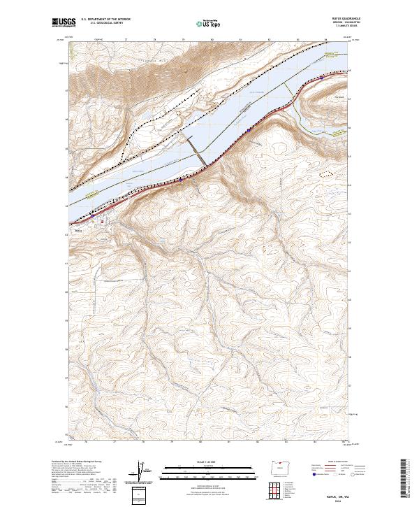 USGS Topographic Map – Rufus