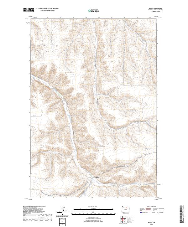 USGS Topographic Map – Ruggs
