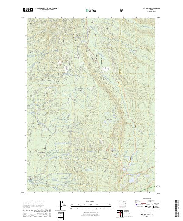 USGS Topographic Map – Rustler Peak