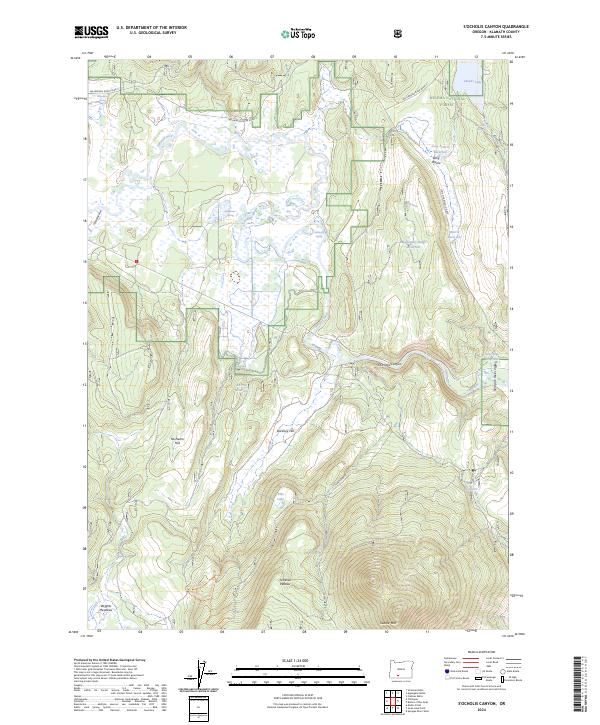 2024 Map of S'Ocholis Canyon, 2024 Print