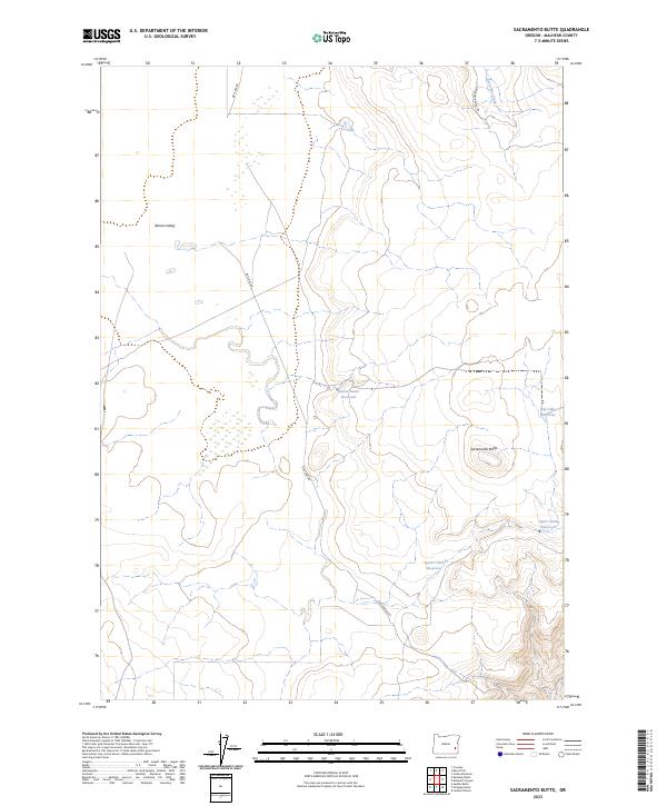 USGS Topographic Map – Sacramento Butte