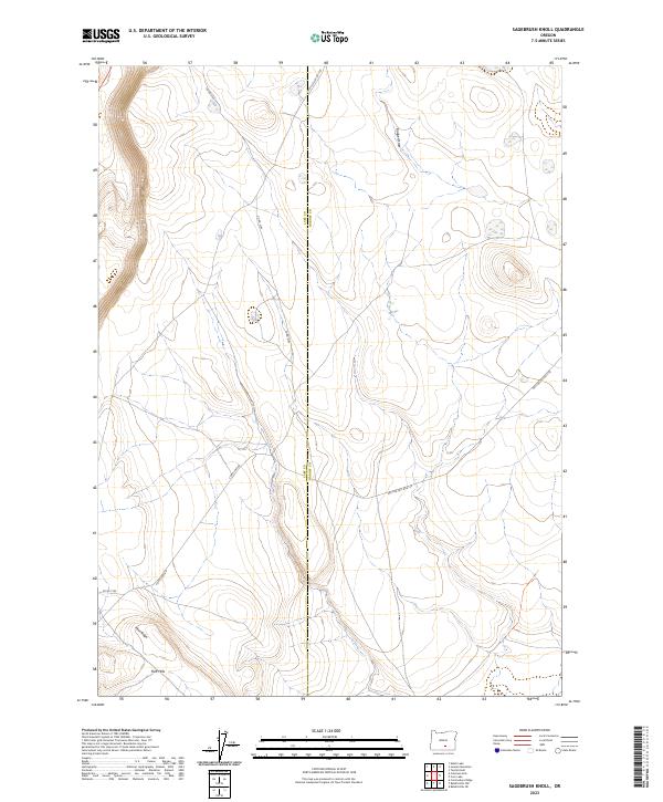 USGS Topographic Map – Sagebrush Knoll