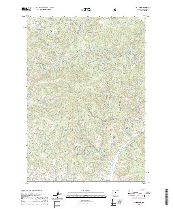 USGS Topographic Map – Salt Butte