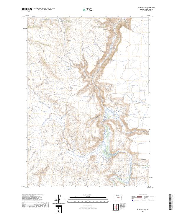 USGS Topographic Map – Sand Hollow