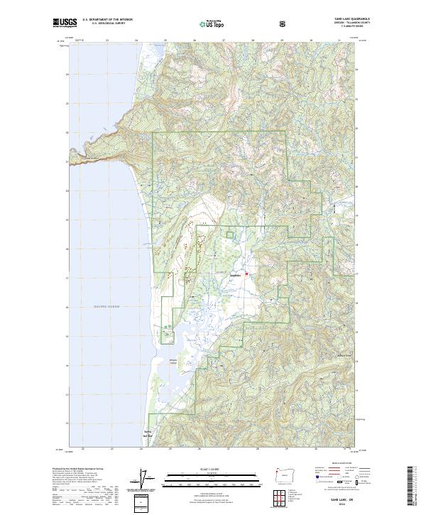 USGS Topographic Map – Sand Lake