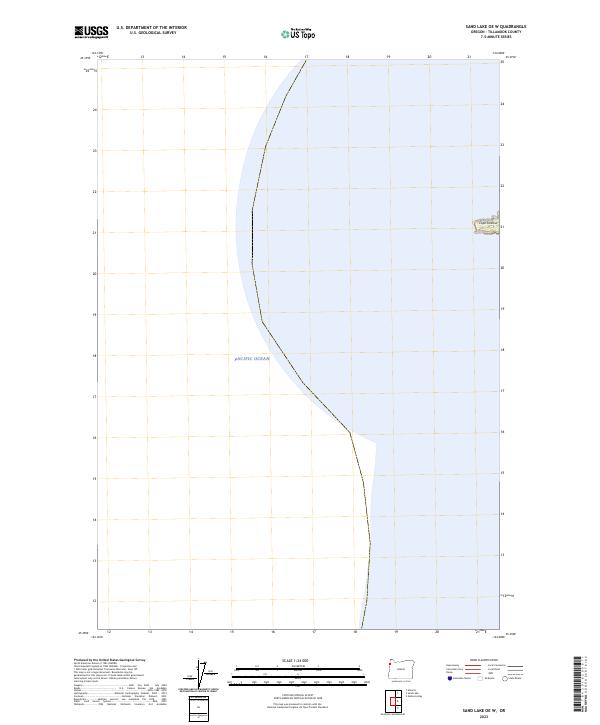 2023 Map of Sand Lake OE W, 2023 Print