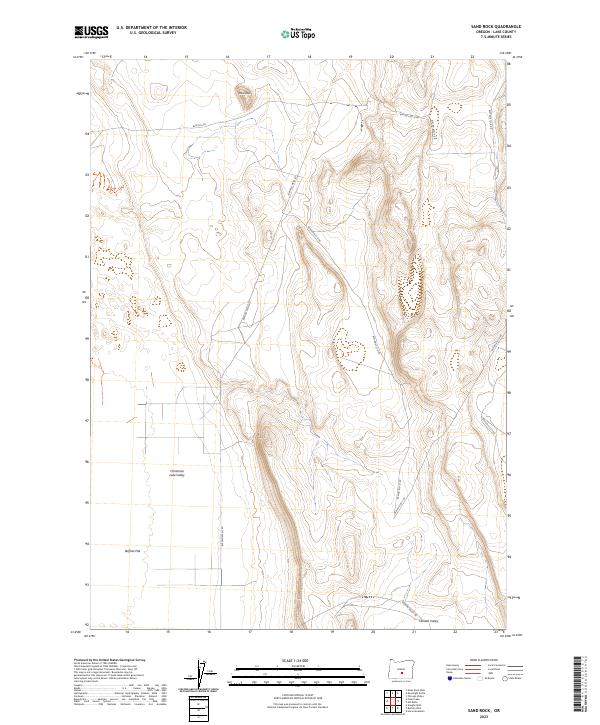 USGS Topographic Map – Sand Rock