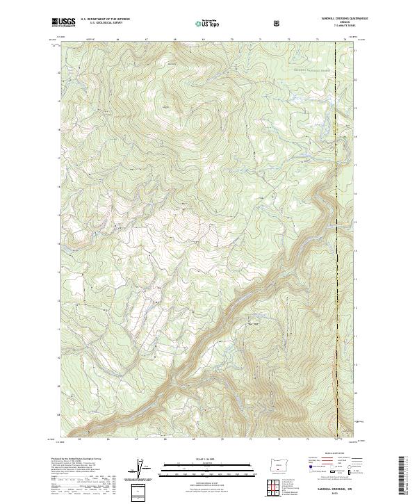 USGS Topographic Map – Sandhill Crossing