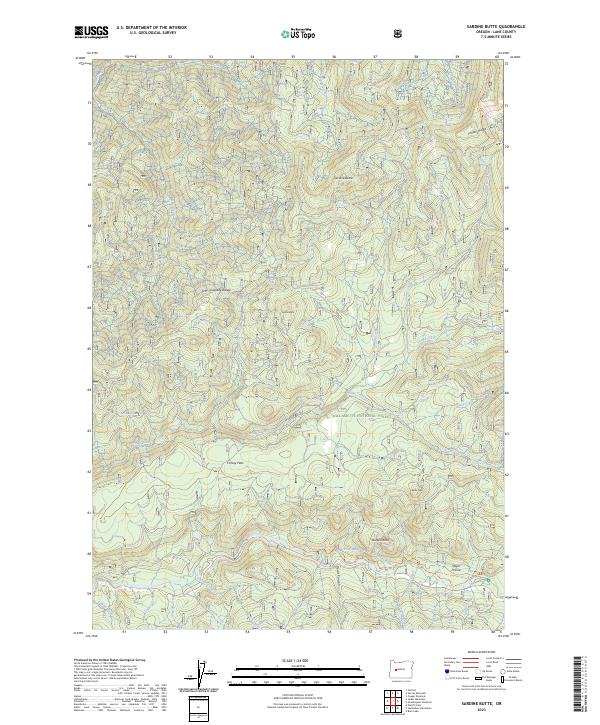 USGS Topographic Map – Sardine Butte