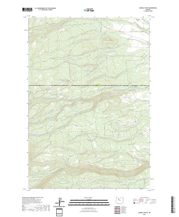 USGS Topographic Map – Sawmill Butte