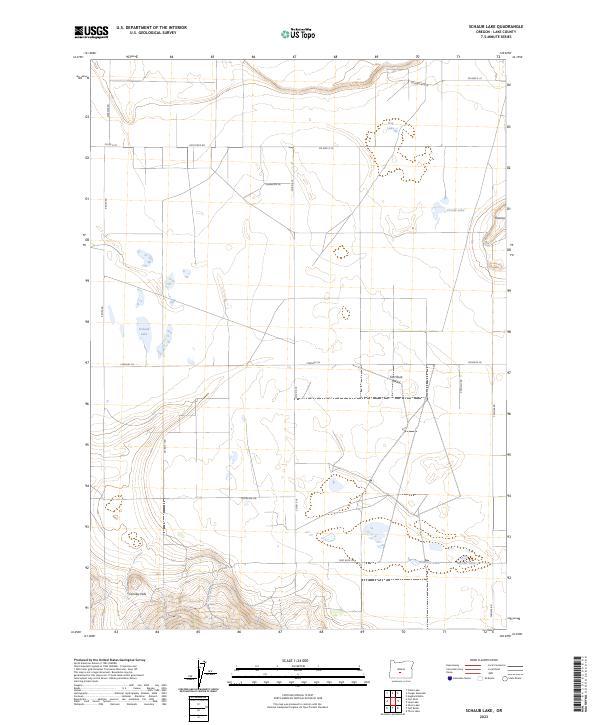 USGS Topographic Map – Schaub Lake