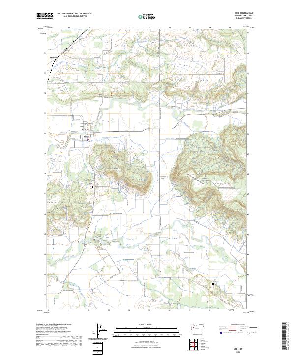 USGS Topographic Map – Scio