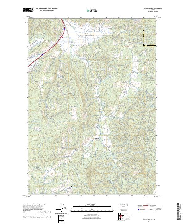 USGS Topographic Map – Scotts Valley