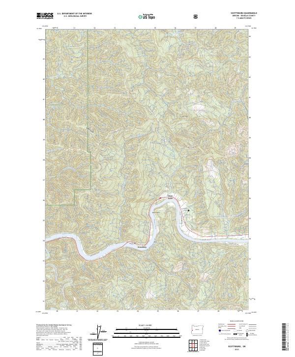 USGS Topographic Map – Scottsburg