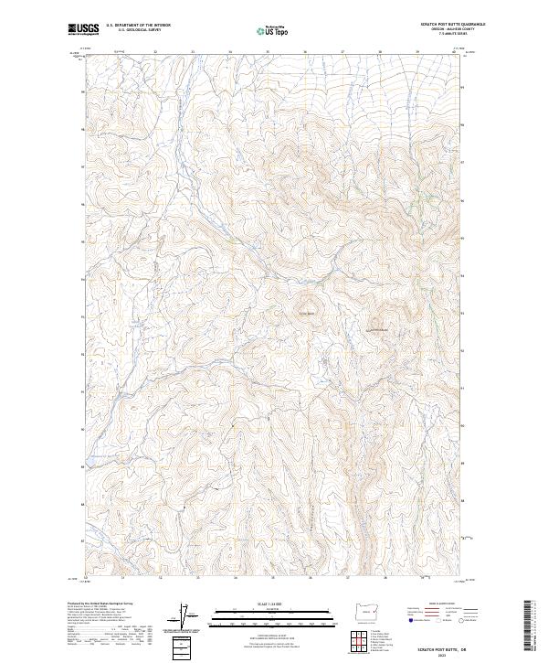 USGS Topographic Map – Scratch Post Butte
