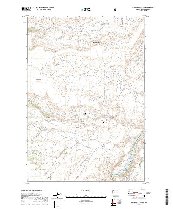 USGS Topographic Map – Seekseequa Junction