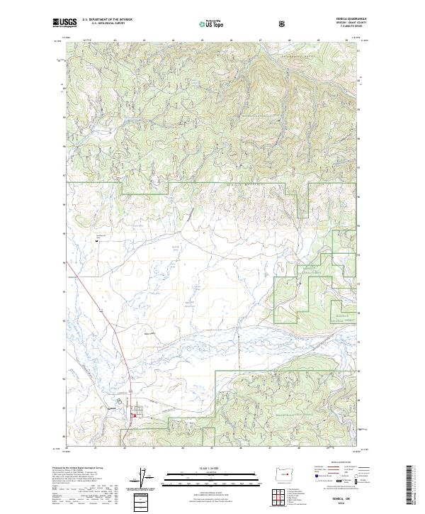 USGS Topographic Map – Seneca