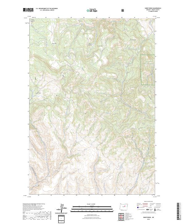 USGS Topographic Map – Sheep Ridge