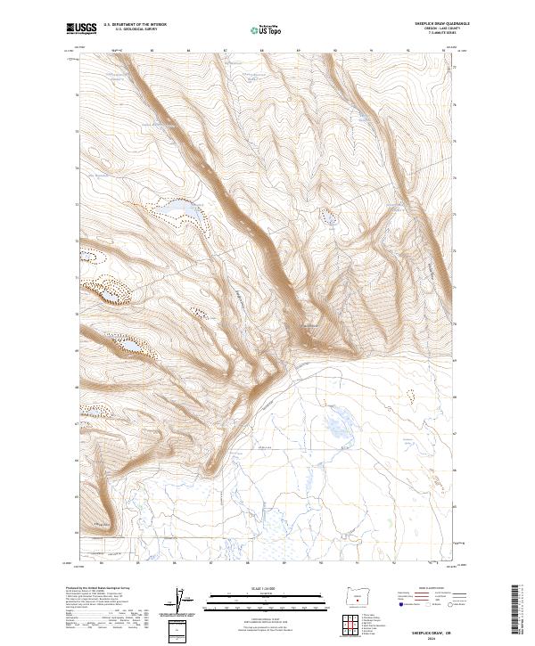 USGS Topographic Map – Sheeplick Draw