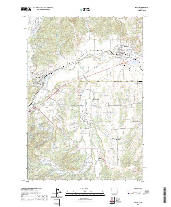 USGS Topographic Map – Sheridan