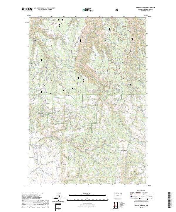 USGS Topographic Map – Sherod Meadows