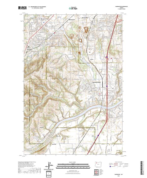 USGS Topographic Map – Sherwood