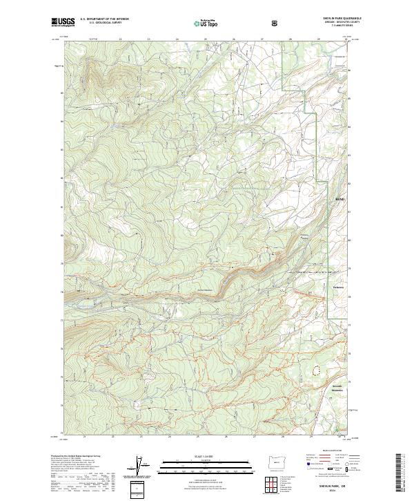 USGS Topographic Map – Shevlin Park