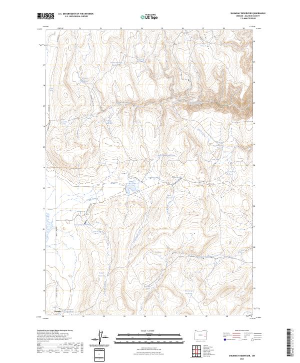 USGS Topographic Map – Shumway Reservoir