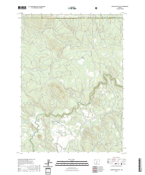 USGS Topographic Map – Silver Dollar Flat