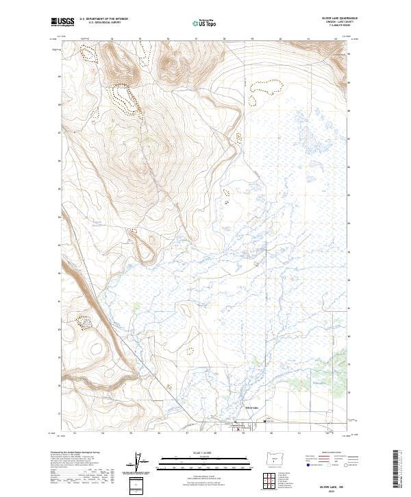 USGS Topographic Map – Silver Lake
