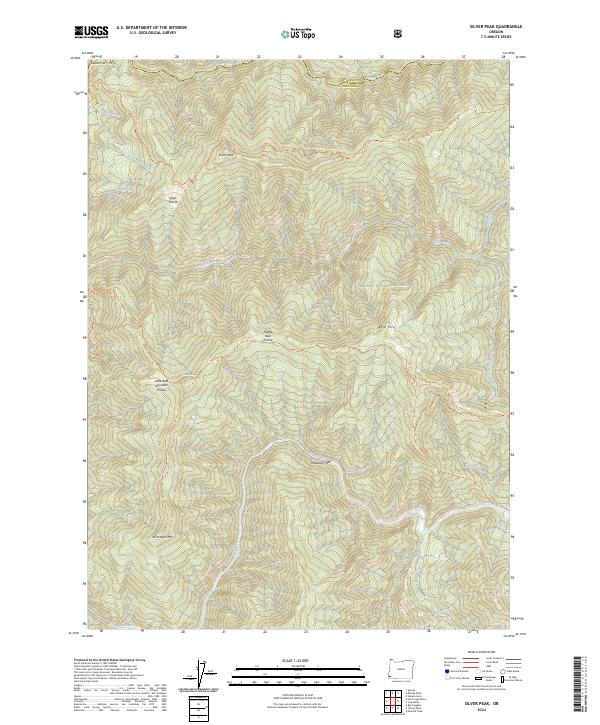 USGS Topographic Map – Silver Peak