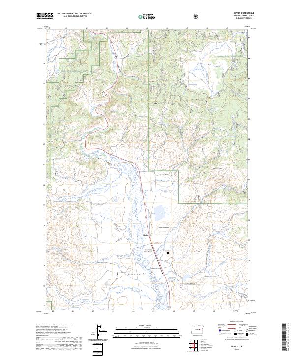 USGS Topographic Map – Silvies
