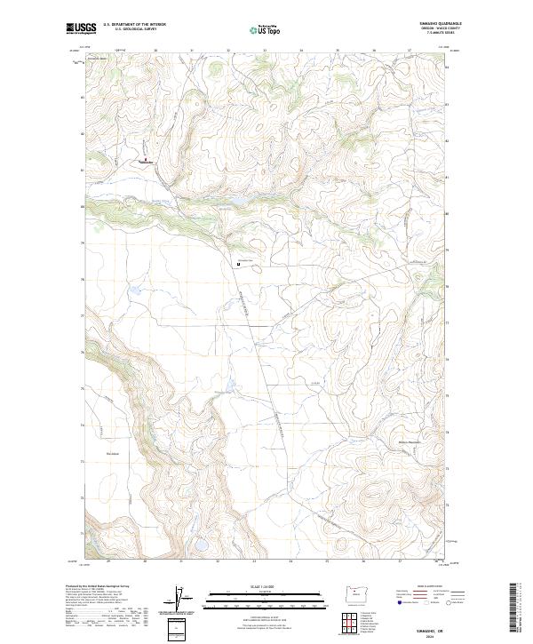 USGS Topographic Map – Simnasho