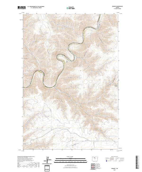 USGS Topographic Map – Sinamox
