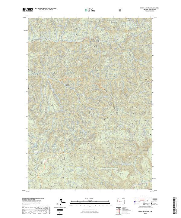 USGS Topographic Map – Sinker Mountain