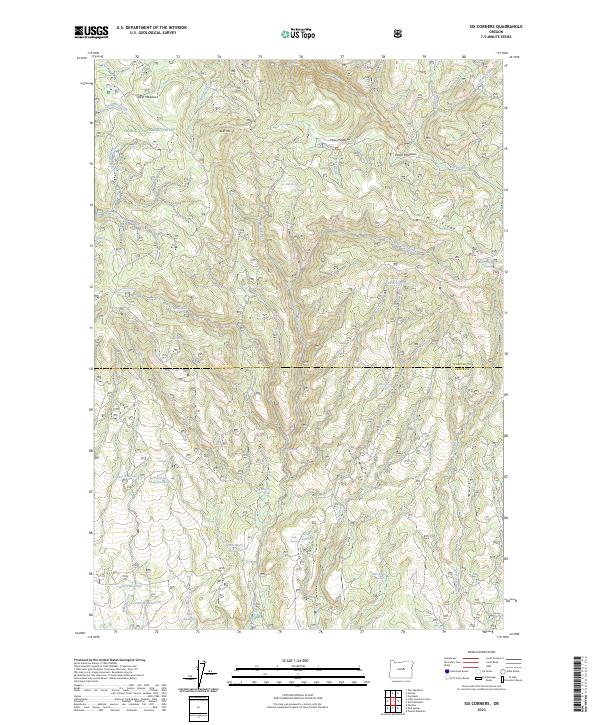 USGS Topographic Map – Six Corners