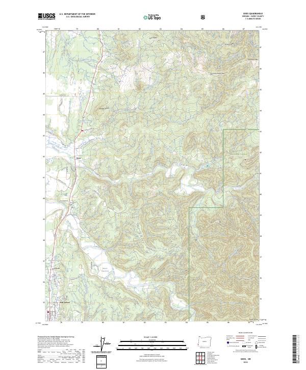 USGS Topographic Map – Sixes