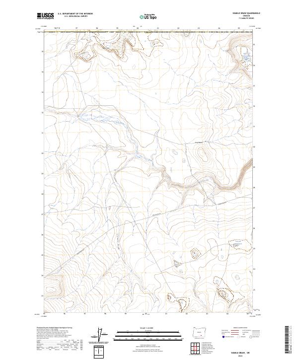 USGS Topographic Map – Sixmile Draw