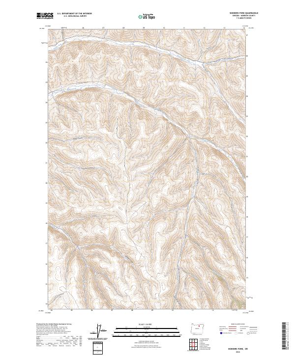 USGS Topographic Map – Skinners Fork