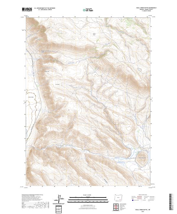 USGS Topographic Map – Skull Creek Butte