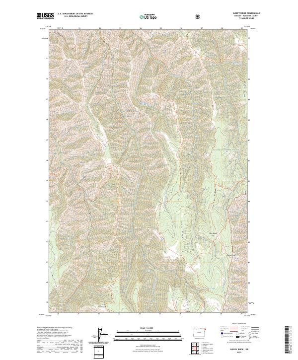 USGS Topographic Map – Sleepy Ridge