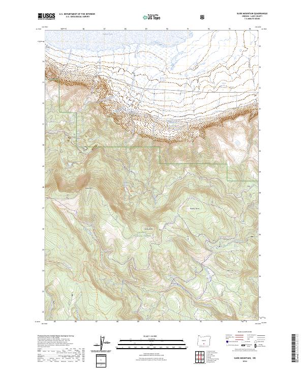 USGS Topographic Map – Slide Mountain