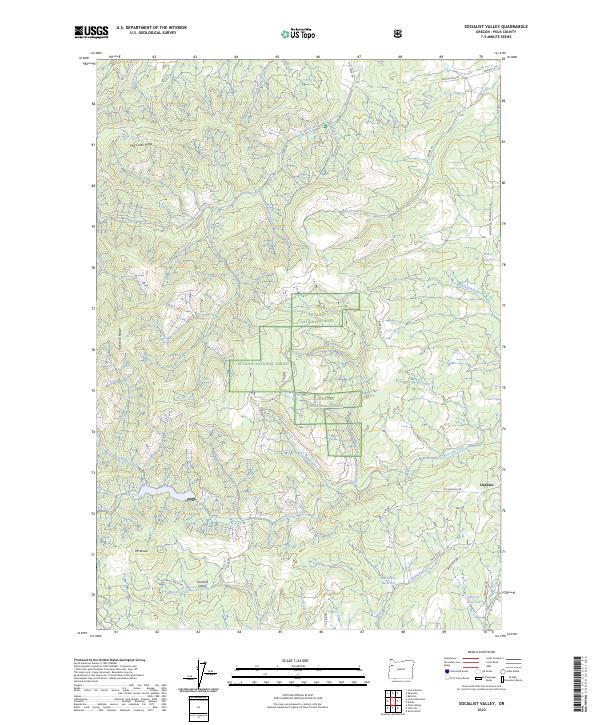 USGS Topographic Map – Socialist Valley